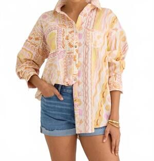 NEW ALIVIA miranda shirt in tahiti tile